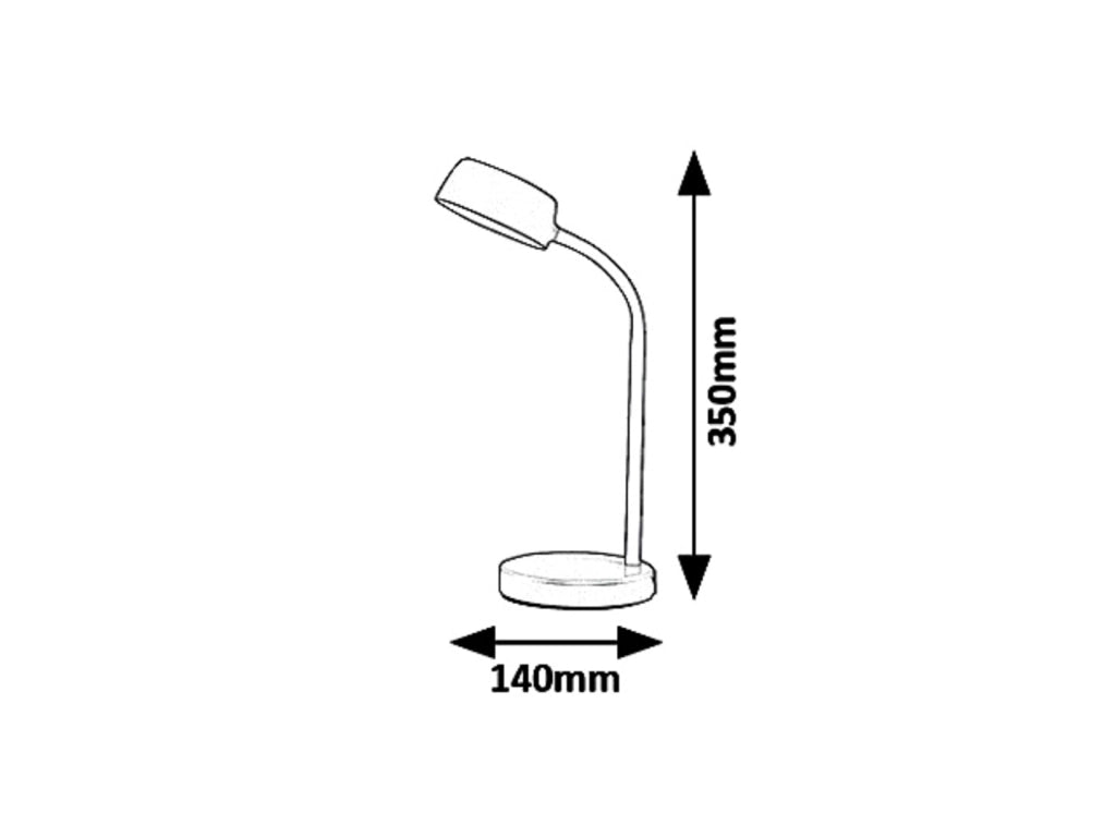 Lampada da scrivania blu LED 4,5W 4000K Berry Rabalux