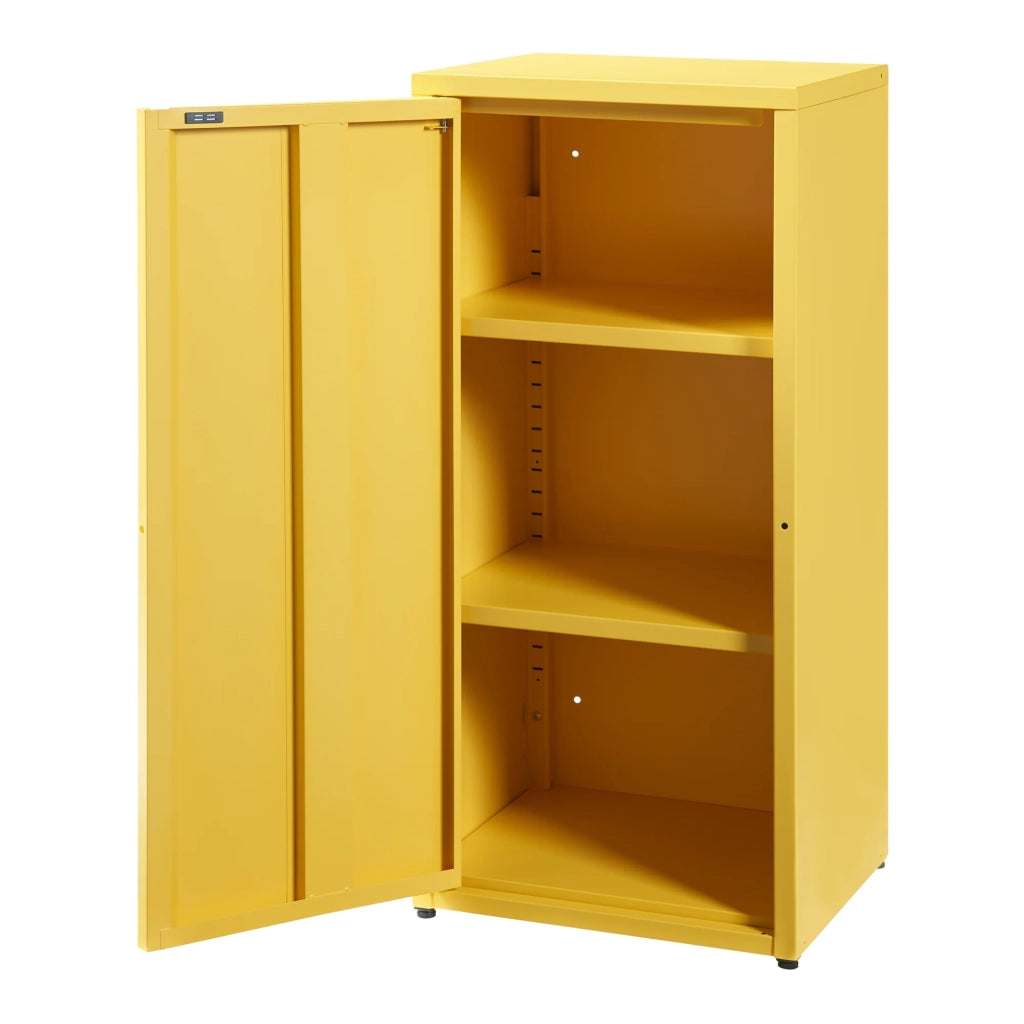 Mobiletto portaoggetti/scaffale 88 x 40 x 35 cm acciaio giallo 03_0008905