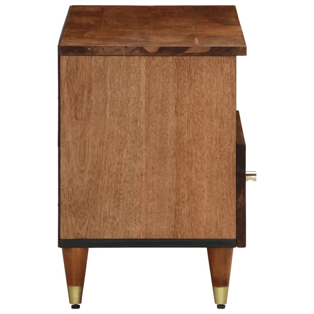 Mobile Porta TV 80x33x46 cm in Legno Massello di Mango