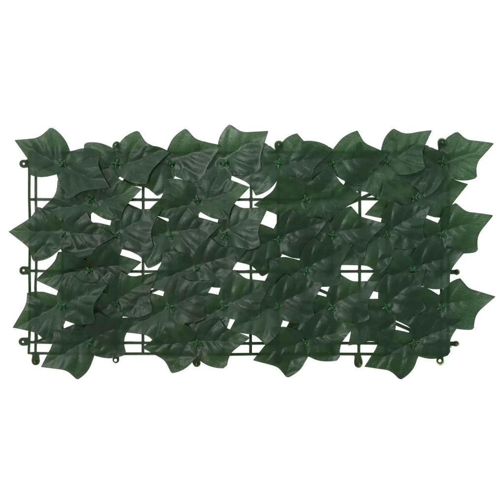 Schermo per balcone con foglie Verde Scuro 300 x 150 cm