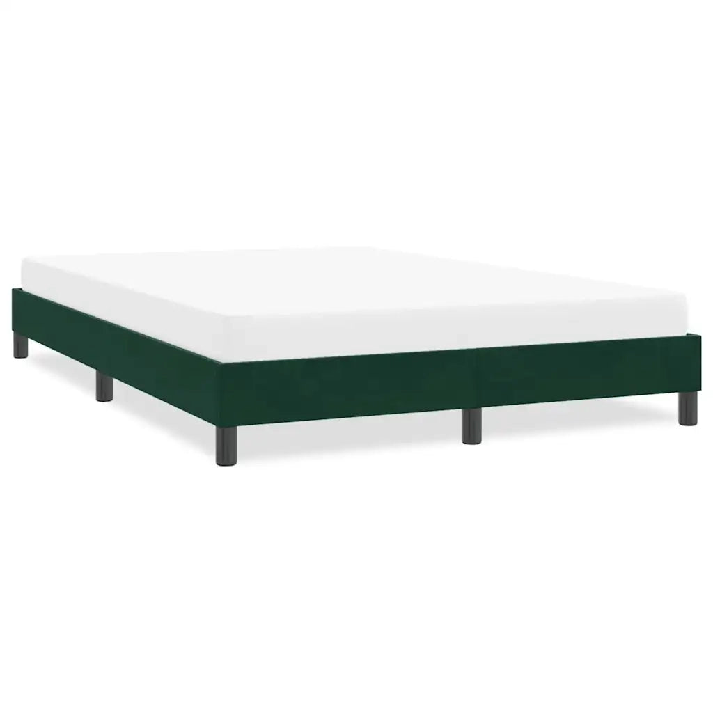 Giroletto senza Materasso Verde Scuro 140x210 cm in Velluto 4101358