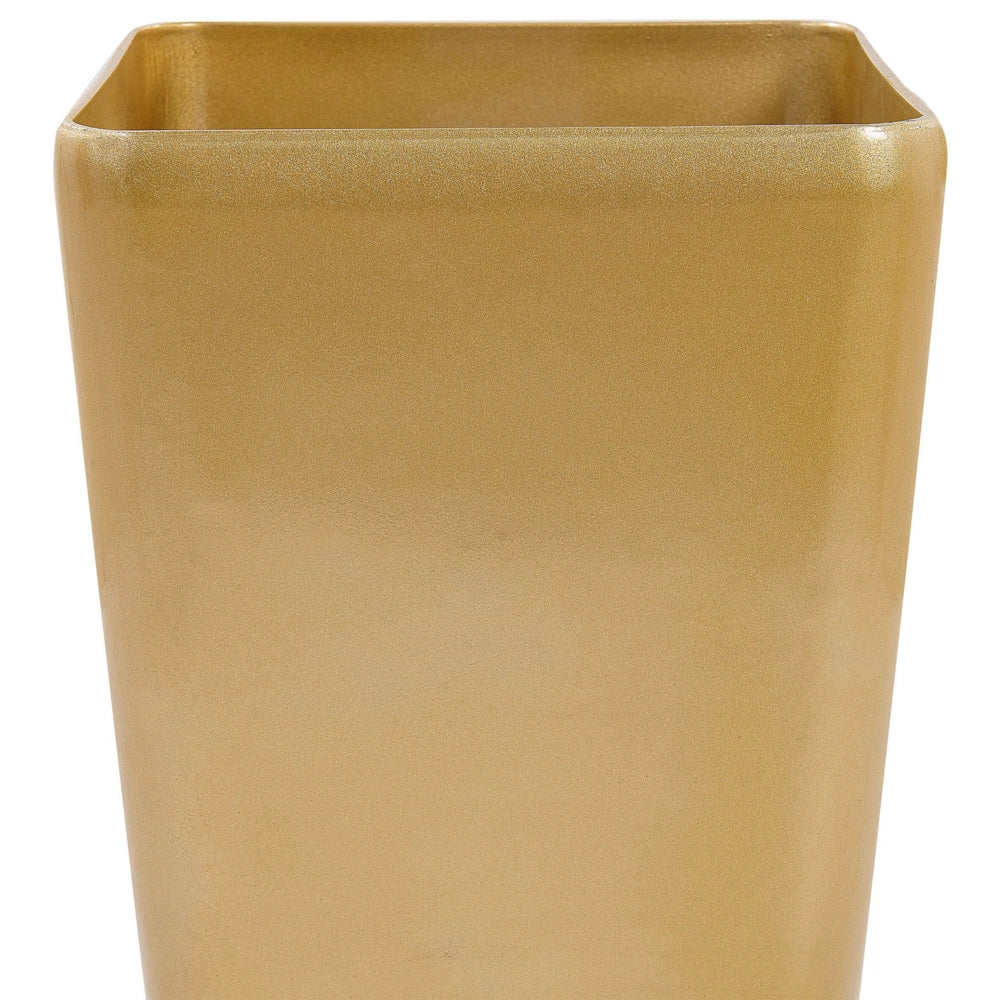 Vaso per piante Fioriera Gold Stone Mix Resistenza all'esterno Quadrato 30 x 57 cm per tutte le stagioni