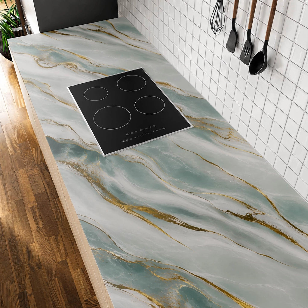 Carta Adesiva Da Rivestivmento 60x300 cm Pellicola Autoadesiva Impermeabile per Mobili, Pareti, Cucina, Tavoli e Top Cucina – Rivestimento Rimovibile per Superfici Lisce e DIY Disegno16