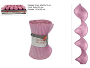 Decorazione in Tessuto ad Aspirale Rosa 180 x 12,5 cm