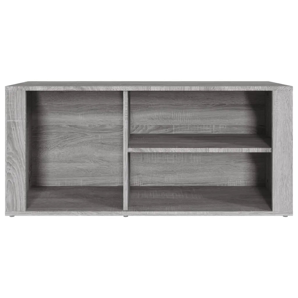 Scarpiera Grigio Sonoma 100x35x45 cm in Legno Multistrato 816926