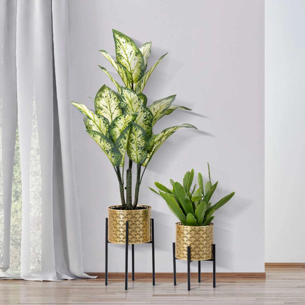 Timna, Vaso set 2 Vasi, Portavasi Rimovibili, oro