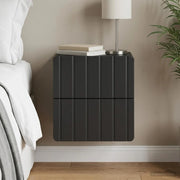Mobiletto da notte a muro con cassetto Nero 33 x 34,5 x 43 cm 898297