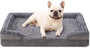 Casa per Piccoli Cani, Ortopedica, Copertura Rimovibile e Lavabile della Base e dei Braccioli, Impermeabile, Bancarella per Cani, Bancarella per Cani, Schienali Elevati, Fondino Antiscivolo, Bancarella per Cani, Grigio