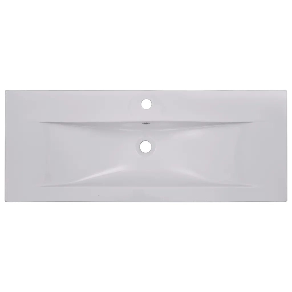 Lavabo da Incasso 101x39,5x18,5 cm in Ceramica Bianco cod mxl 54011