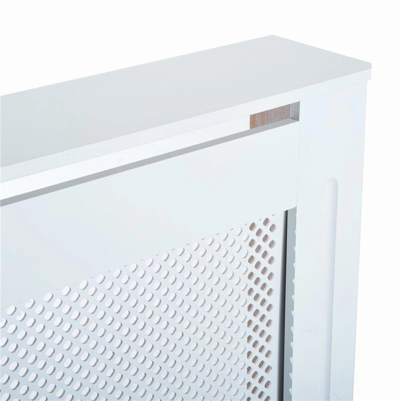 COPRITERMOSIFONE IN LEGNO A GRIGLIA BIANCO, 78X82X19CM