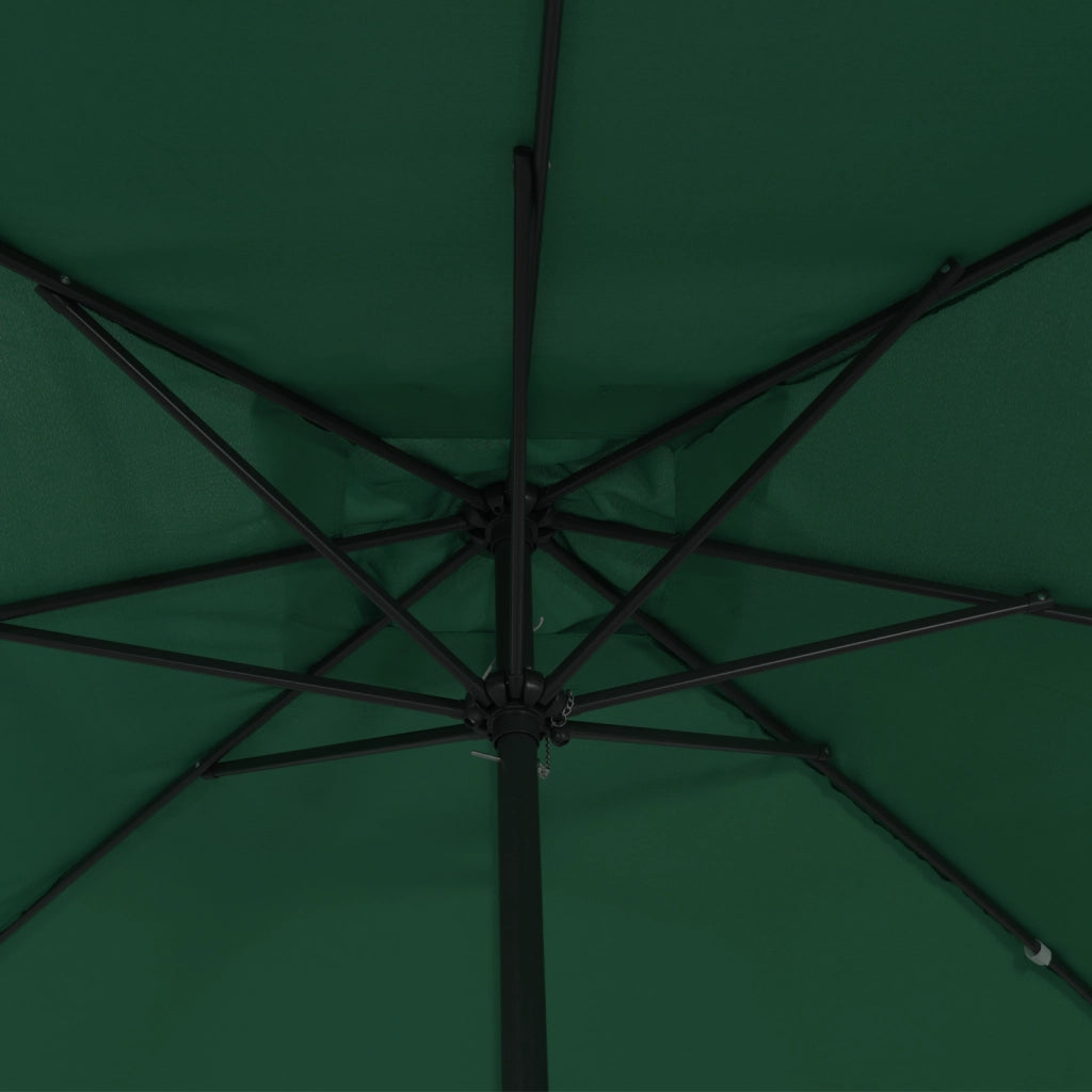 Ombrellone Quadrato da Giardino  295x245 cm Verde