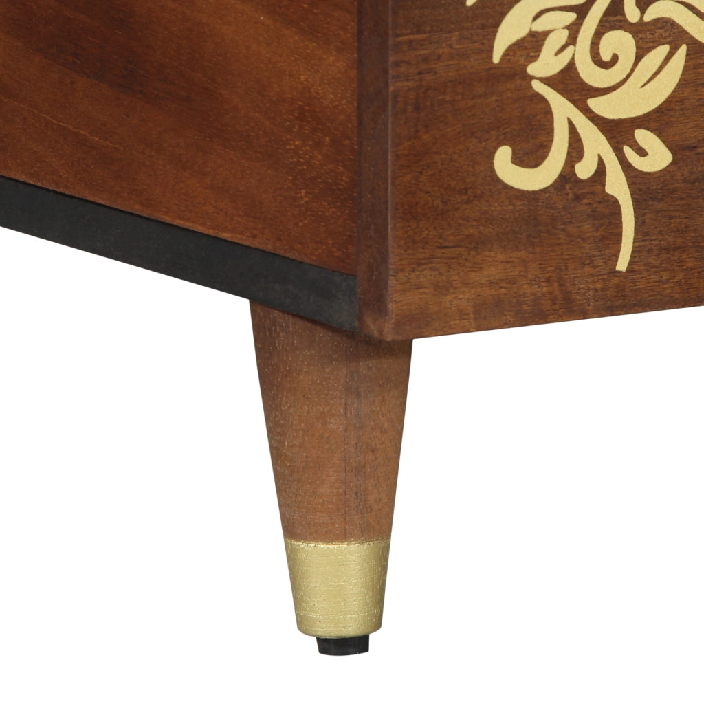 Tavolino da caffÃ¨ 100x54x40 cm in legno massello di mango