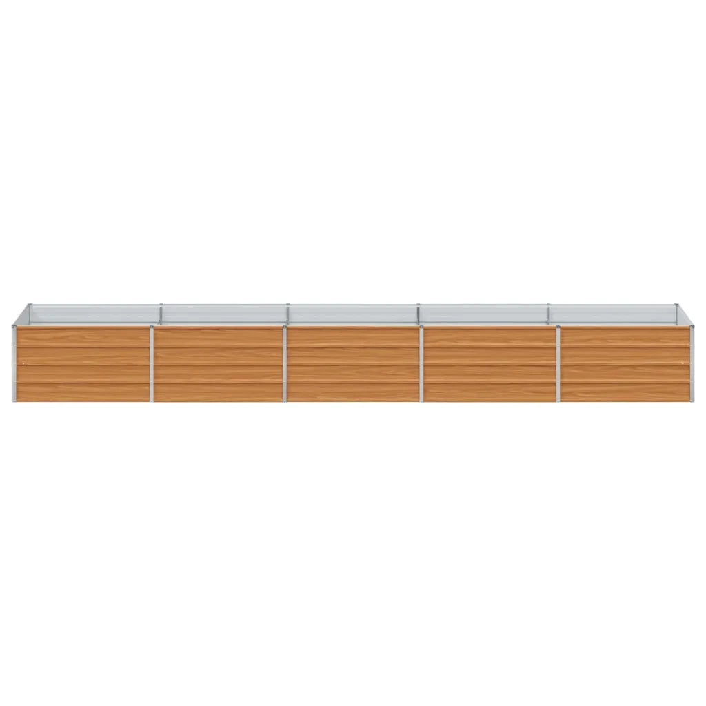 Fioriere | Cassetta per fiori | Letto rialzato da giardino Marrone Chiaro 400 x 80 x 45 cm