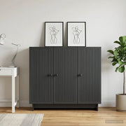 Credenza Nero 89 x 34,5 x 80 cm Legno ingegnerizzato 893956