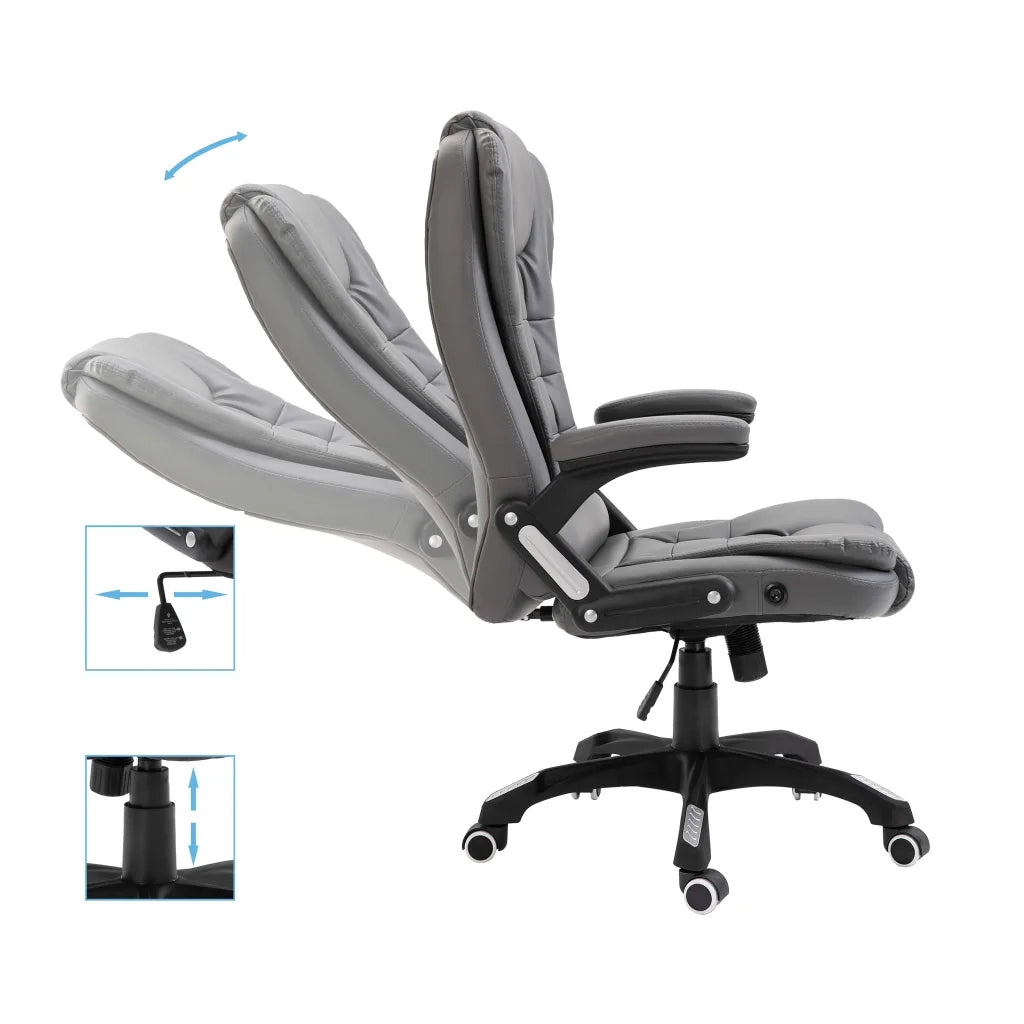 Sedia da Ufficio Antracite in Similpelle