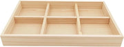 Cassa di archiviazione con 6 compartimenti per calze e mutande - Borsa di archiviazione da scrivania - Cassettiere in legno per ufficio domestico