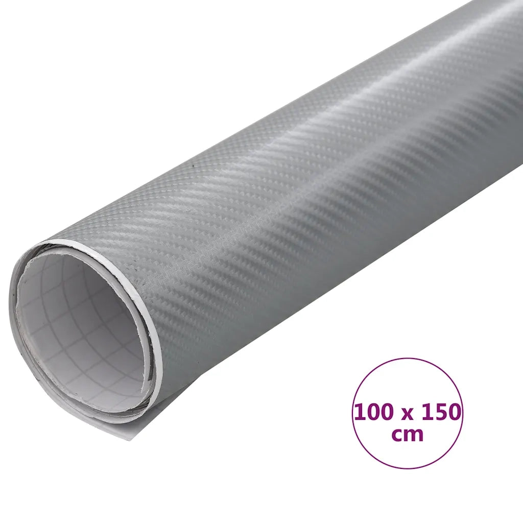 Pellicola per Auto 4D Argento 100x150 cm CFW5226795