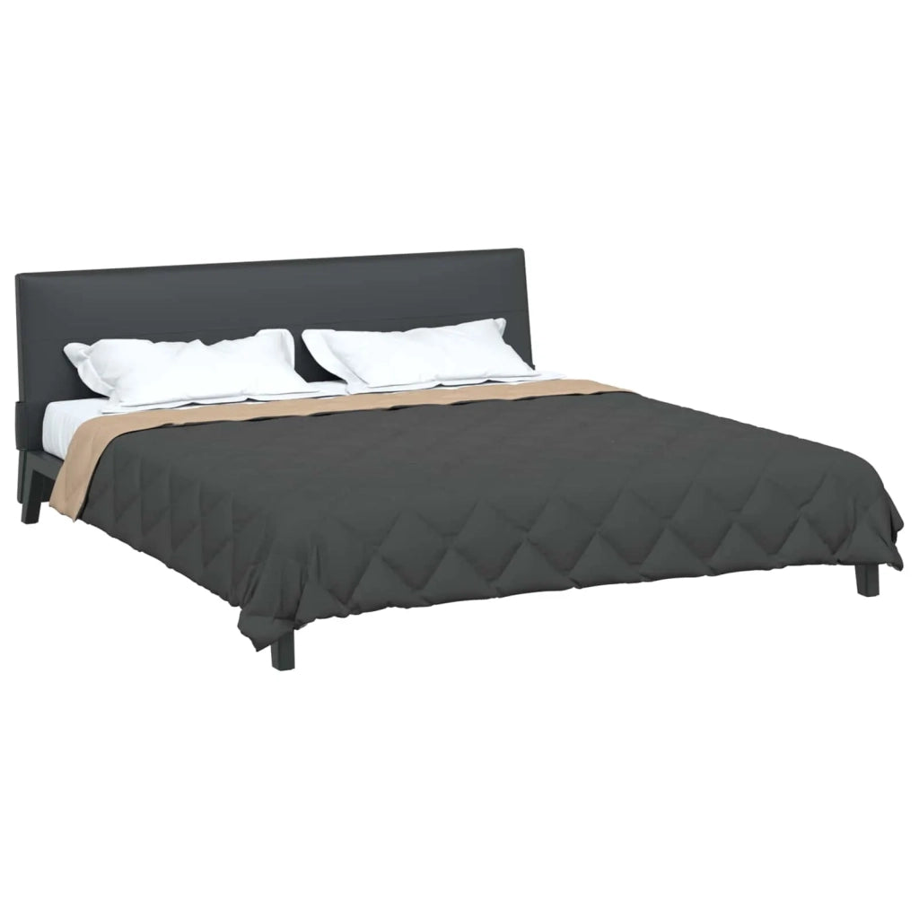 Duvet Estivo Antracite e Talpa 200 x 200 cm Microfibra 42025419