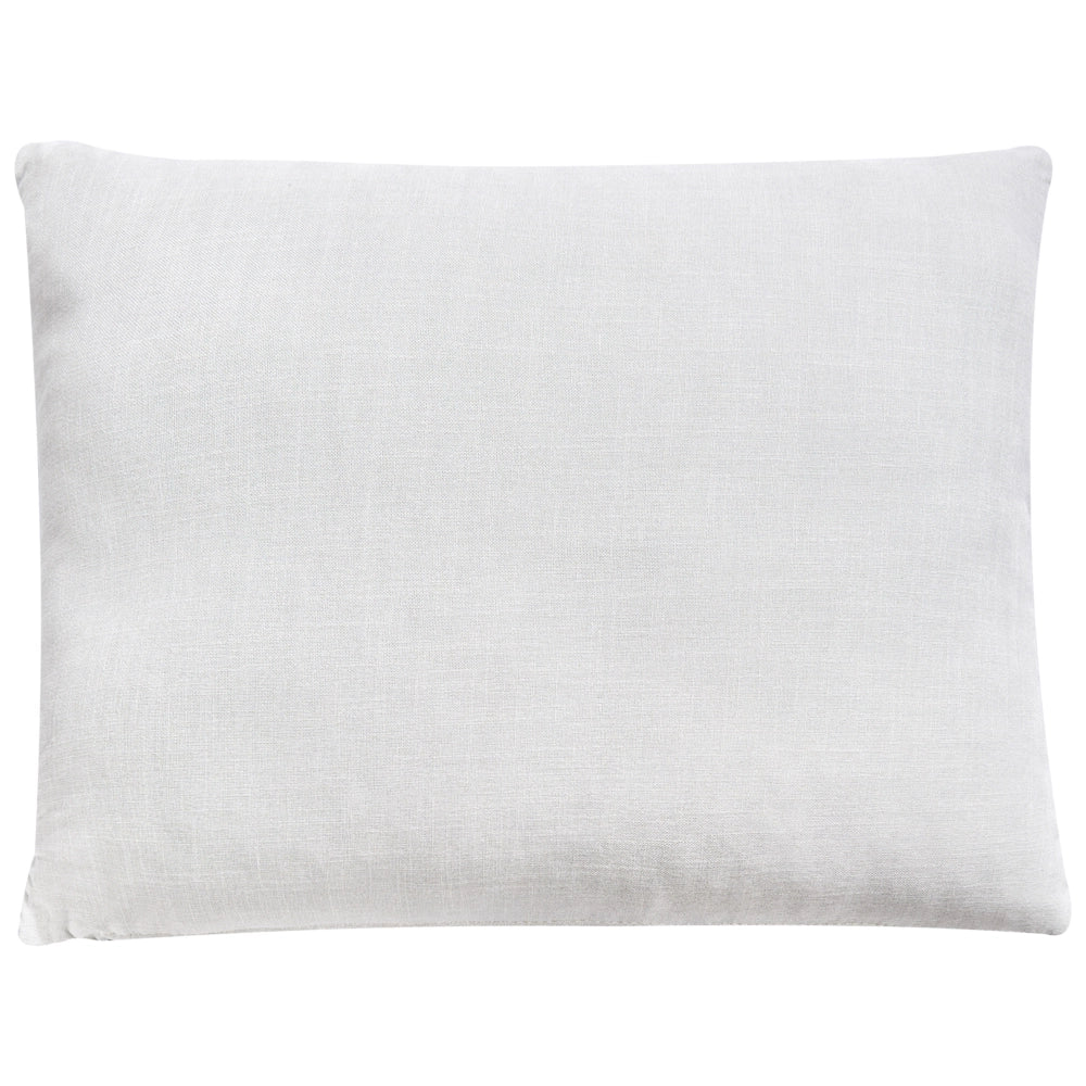 Divano con 8 cuscini grigio chiaro con rivestimento in tessuto crema 4 posti cuscino schienale