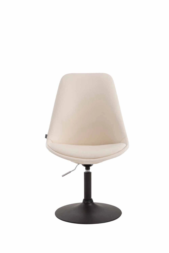 Sedia da pranzo MAVERICK in similpelle crema,nero
