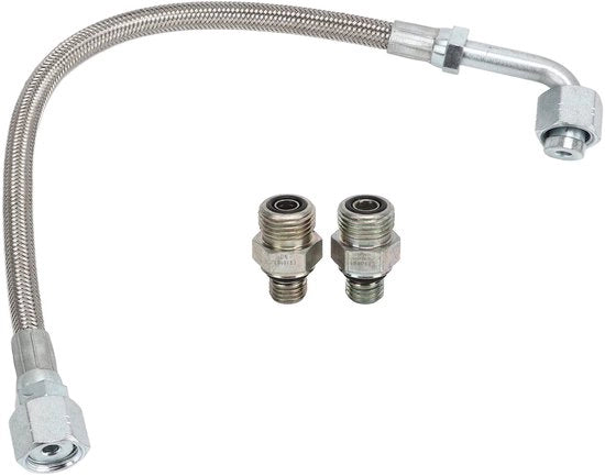 Guida alimentazione olio tubo metallico - Connessione turbo - Sostituzione connettore - Alta temperatura - Installazione semplice - Lunga durata - Condotto per il trasferimento dell'olio