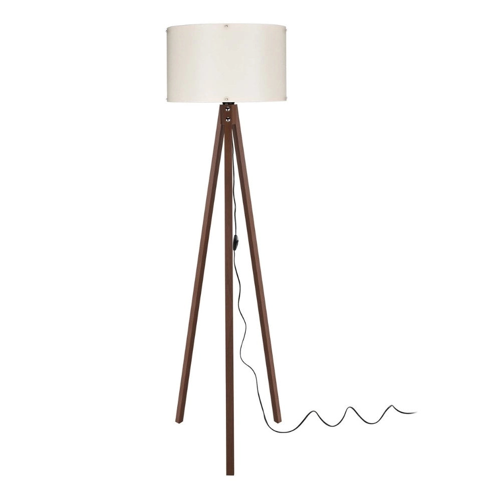 Lampada da terra 36x136 cm noce crema
