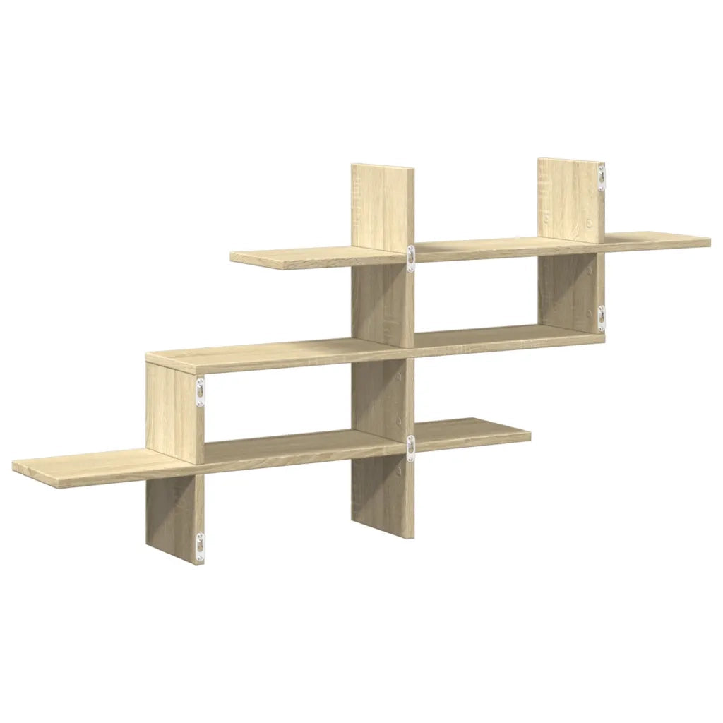 Scaffale Parete | Ripiano a parete | Mensola a parete Rovere Sonoma 124,5x18x60,5 cm in Truciolato