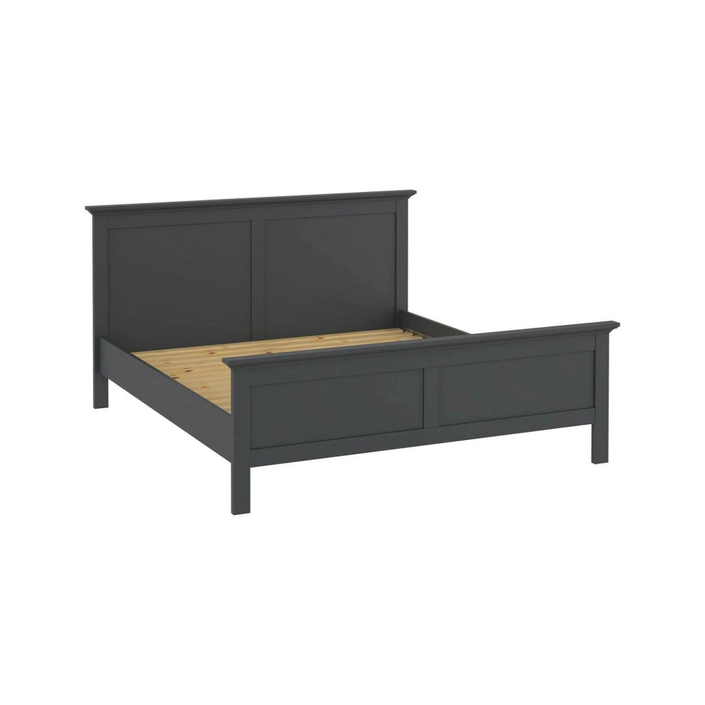 Letto piazza e mezza Faxai, Sommier per camera da letto, Giroletto per stanza, Struttura porta materasso, 211x179 h110 cm, Grigio