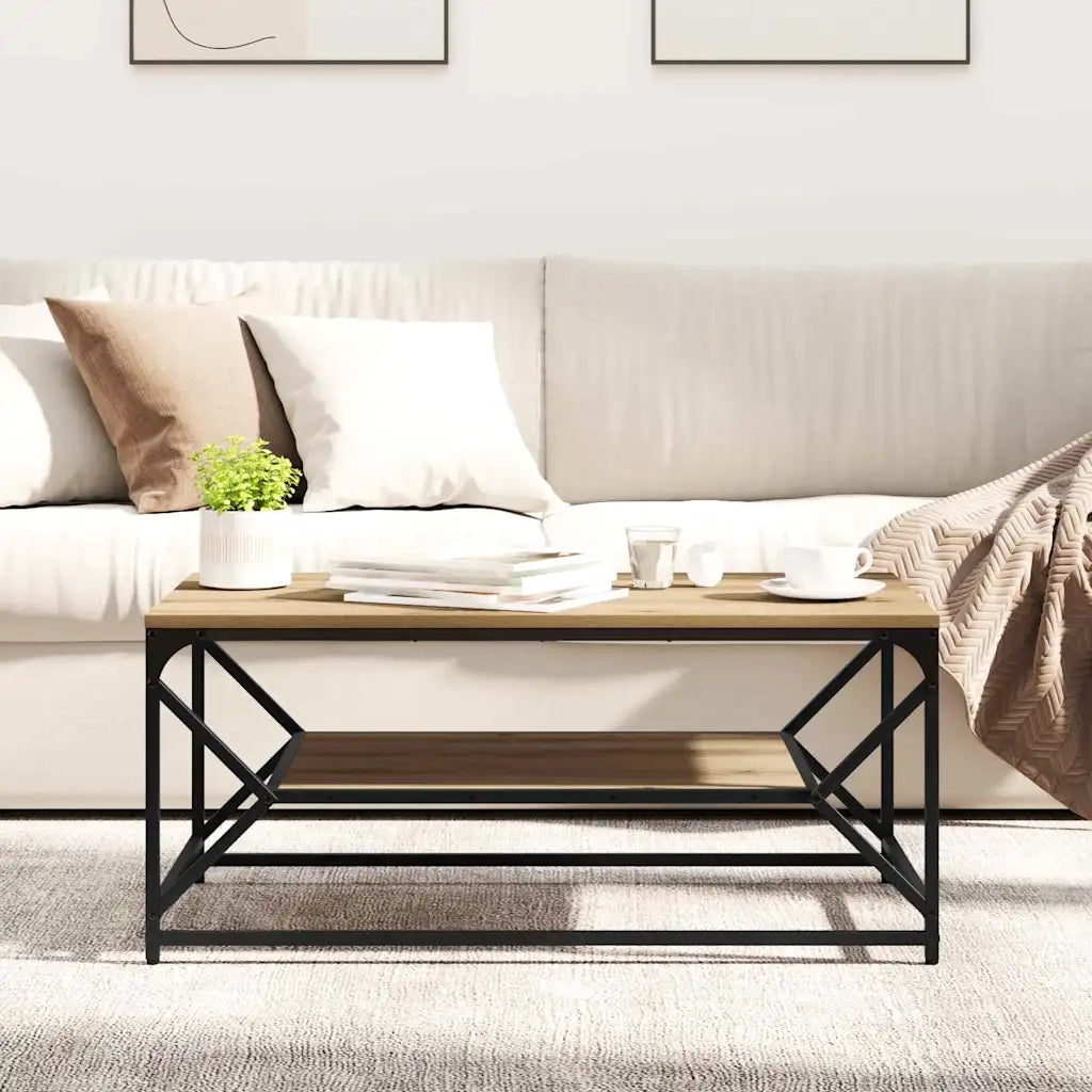 Tavolino da salotto | Tavolino da caff¨¨ | Tavolino da Soggiorno Rovere artigianale 90 x 50 x 40 cm