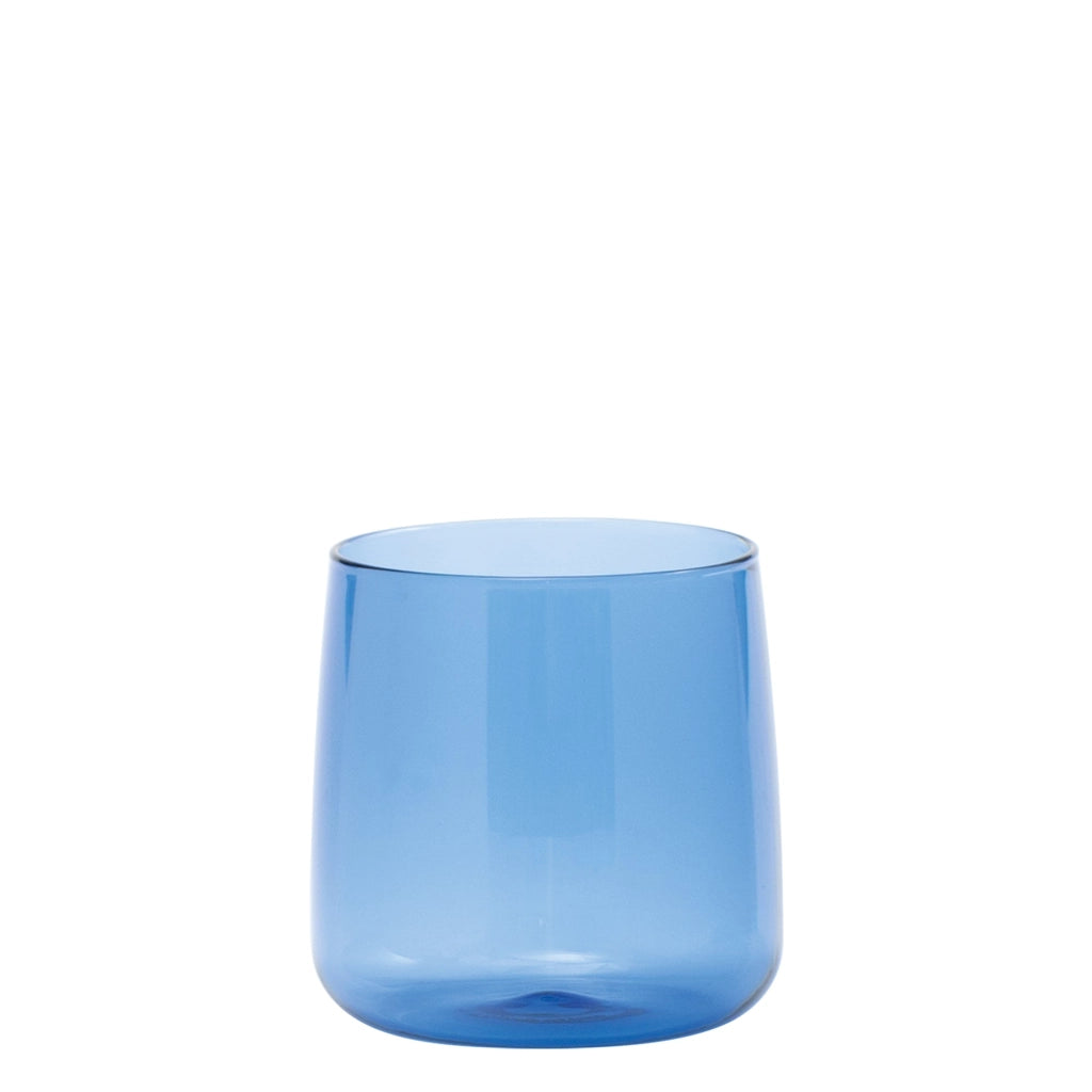 Zafferano Set 6 Bicchiere No Bilia in Vetro Borosilicato Soffiato a Mano Colore Blu Design Elegante e Resistente per Tavola Moderna e Quotidiana