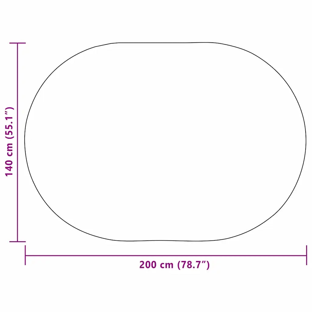 vidaXL Tappeto ZIZUR Marrone PP