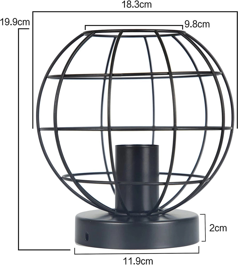 ZMH Lampada da soffitto metallo nero stile industriale retrò attacco E27 per corridoio cucina camera da letto soggiorno
