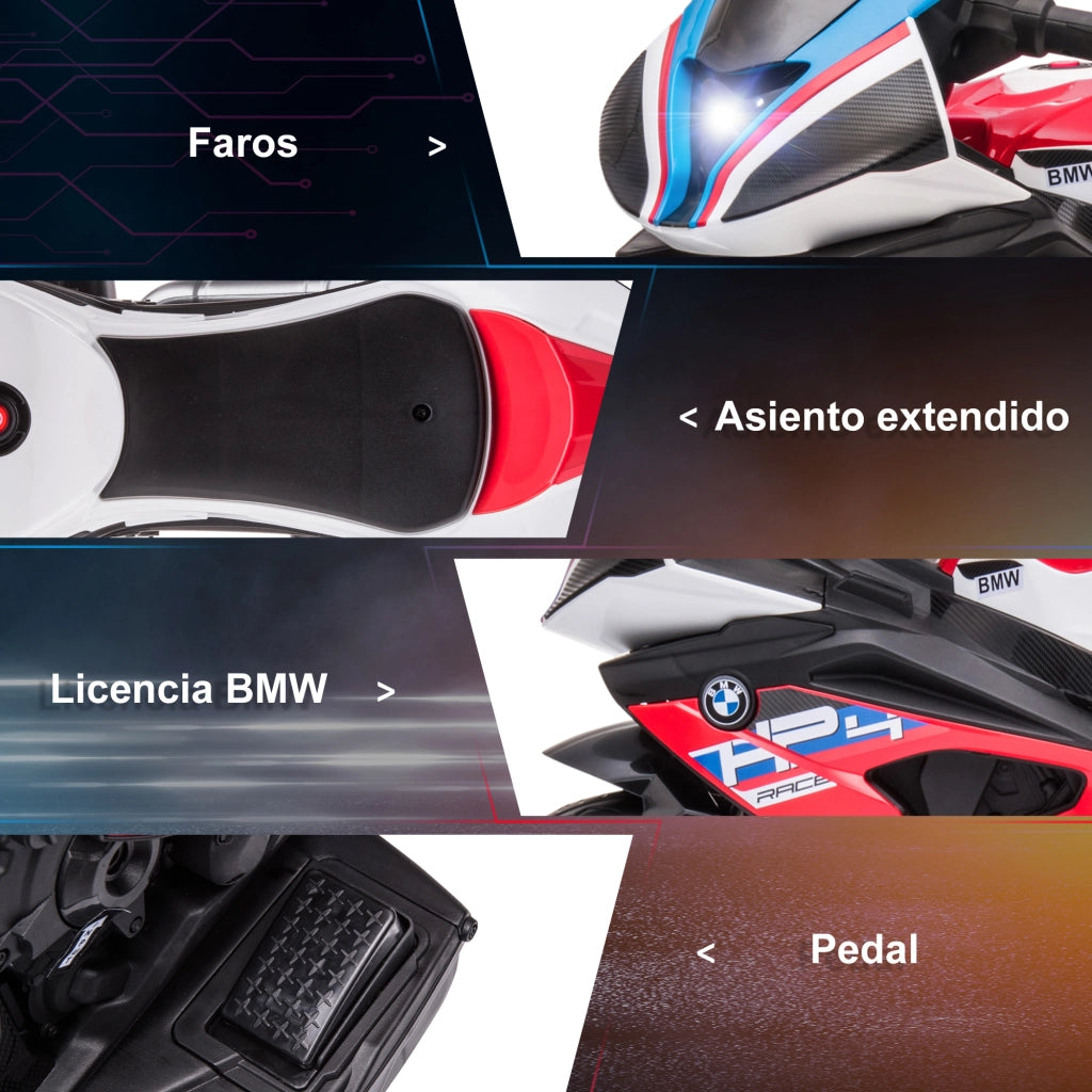 Moto Elettrica per Bambini ¨C Zephmum ¨C Rosso 82.5x42x54 cm
