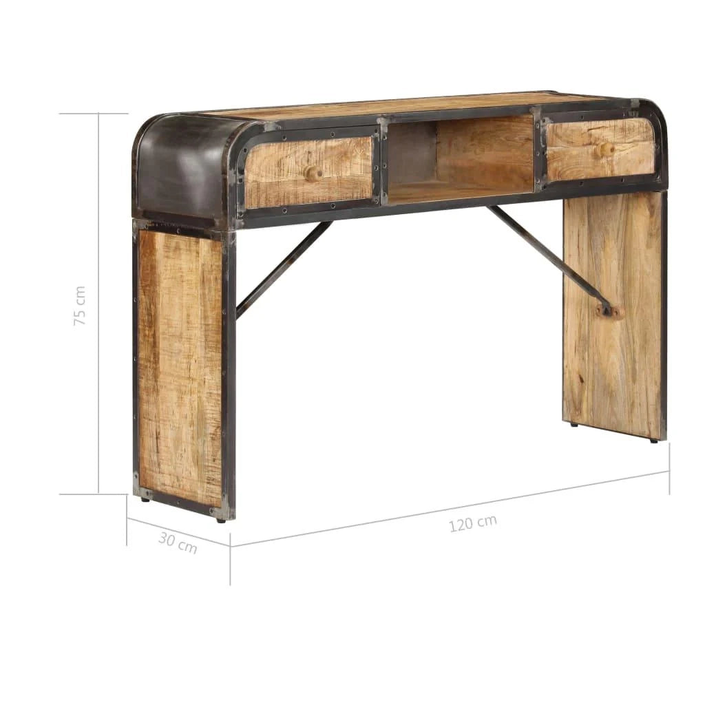 Buffet credenza mobiletto consolle mobile contenitore 120 cm legno massello di mango 4402200