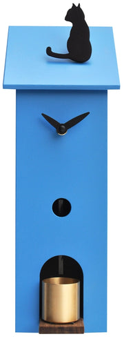 Orologio da Parete 13x37x11cm Pirondini Italia Solitario Blu Chiaro