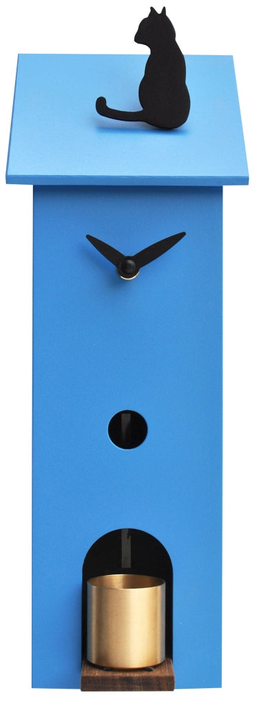 Orologio da Parete 13x37x11cm Pirondini Italia Solitario Blu Chiaro