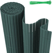 Schermo per giardino in PVC da 0,8x4m per privacy - separazione per giardino e schermo per balcone da 0,8x4m in verde