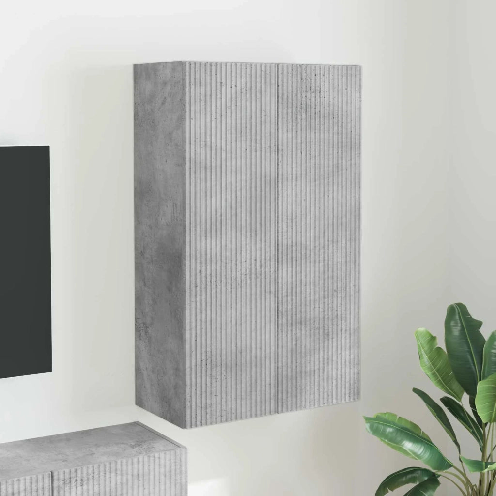 Mobile TV da parete Grigio cemento 59,5 x 31 x 100 cm 892372