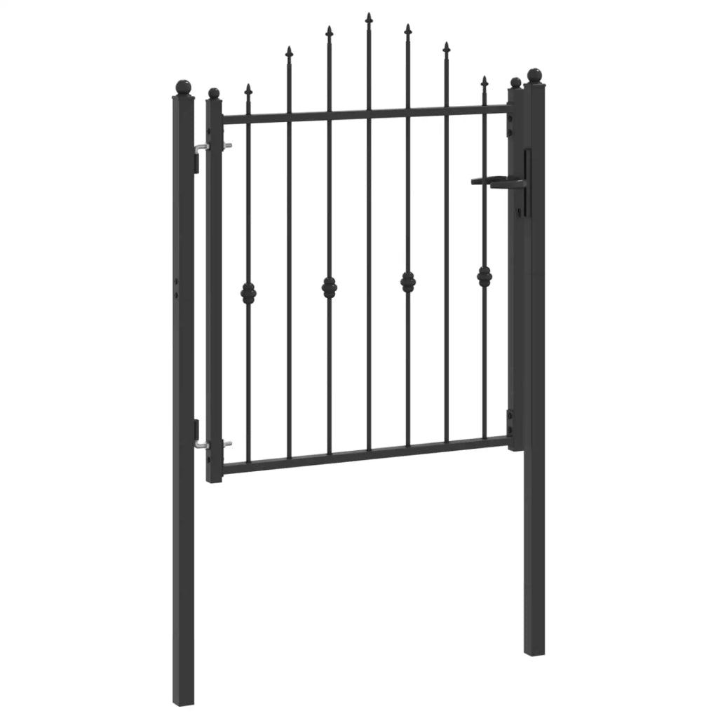 Cancello per recinzione HORST 100 x 100 cm Metallo Nero CFW9897633