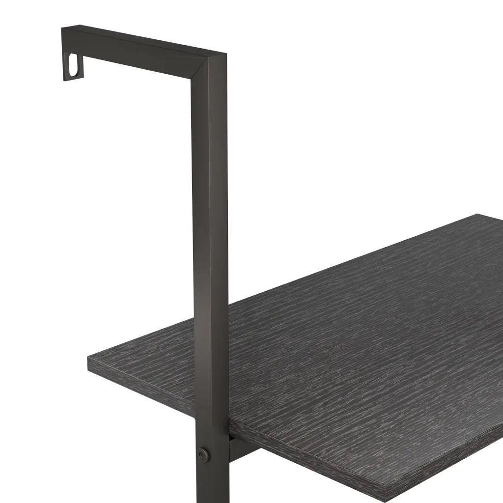 Scaffale Pendente a 3 Livelli Nero 64x35x120,5 cm CFW7594555