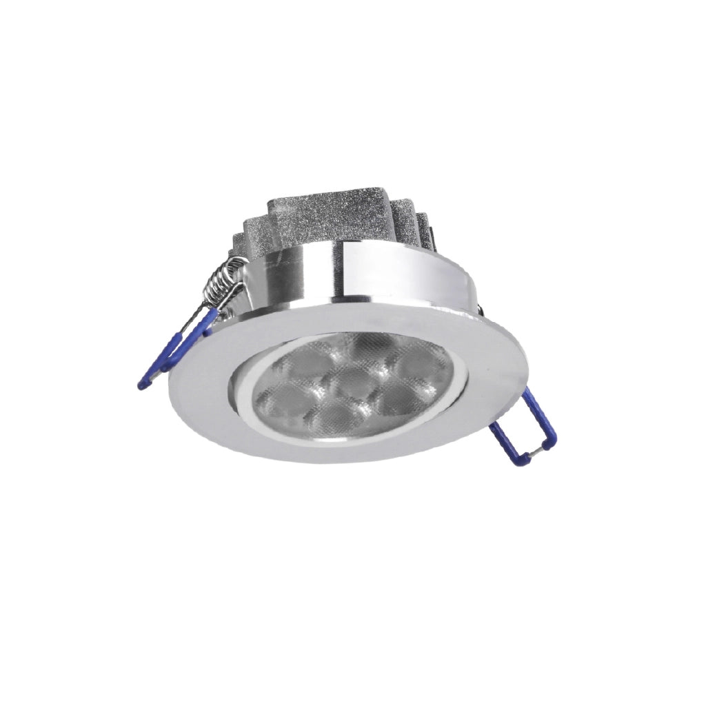 Faretto led da incasso orientabile con vetro opacizzato 7w 6000K luce fredda