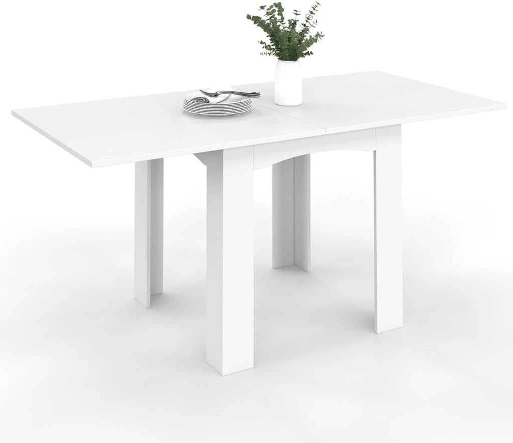 Tavolo da pranzo allungabile DONA 4-8 persone bianco 80-160 cm