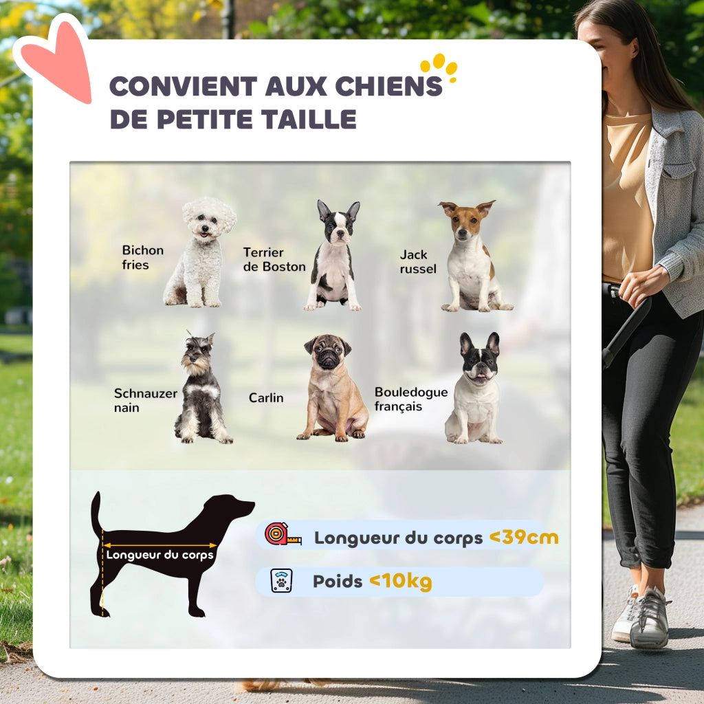 Passeggino per Cani Pieghevole ¨C Xylo ¨C Con Cestino, Cuscino Lavabile, Ruote Gomma, Grigio