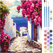 Sfida di pittura - Paesaggio per adulti - 40x50 cm - Set di tela