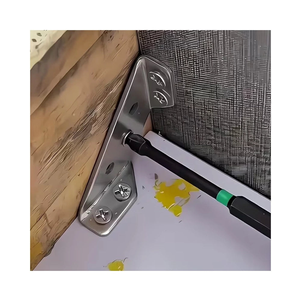 Piastrina angolare 19x63x15mm - 10pz supporto a 3 lati per riparazione e giunzione