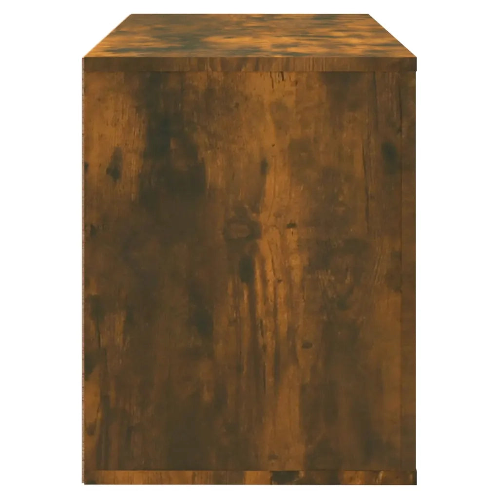 Scarpiera Rovere Fumo 80x35x45 cm in Legno Multistrato 816757