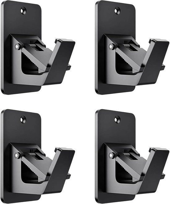Gardini a Spina Senza Forare 4 Pezzi | Supporto per Spina di Tendina Universale 3M Adesiva | Materiale Premium | Opzioni di Montaggio Adattabili | Design Moderno | Utilizzo Versatile