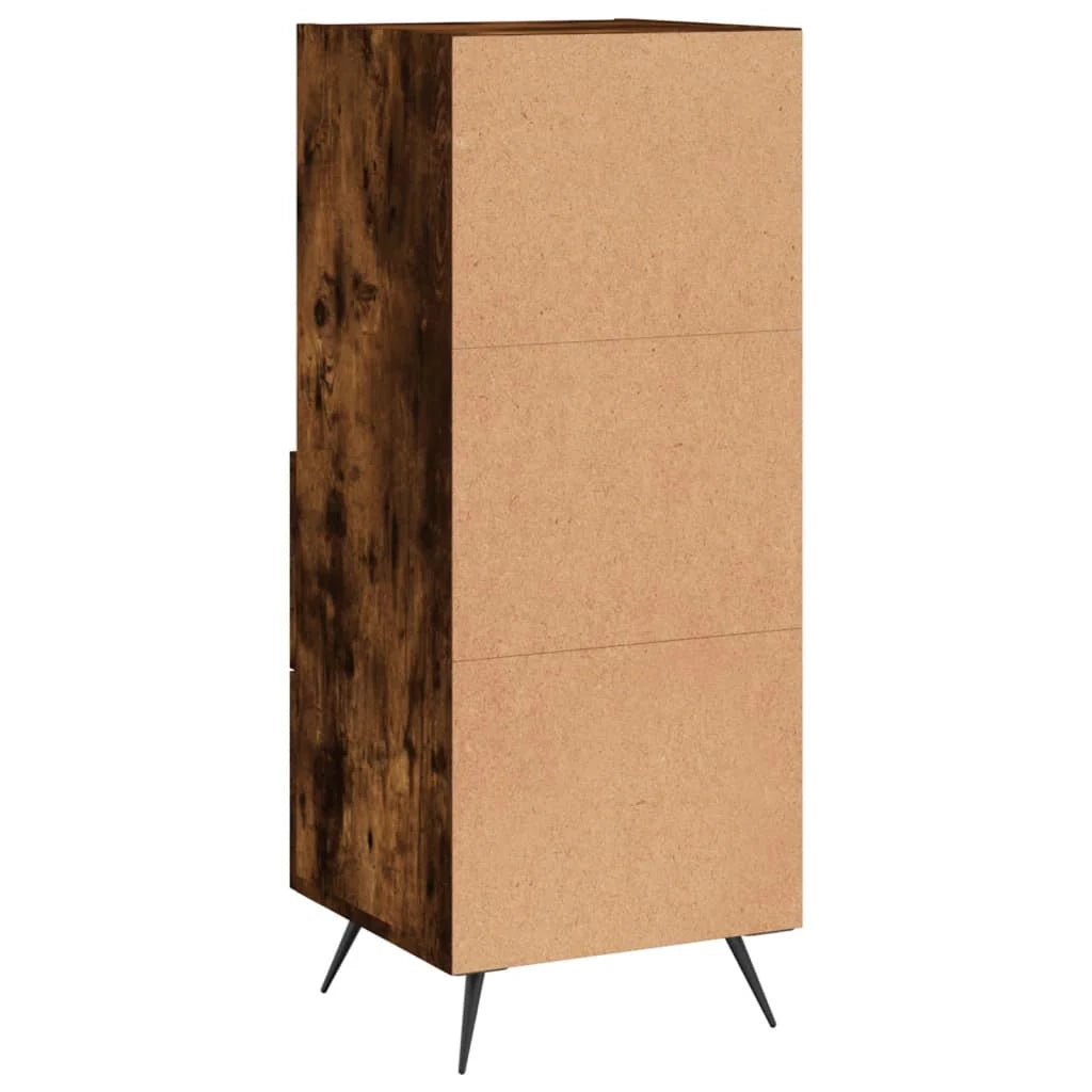 Buffet credenza cassettiera armadio mobile contenitore organizer per cucina soggiorno salotto 34,5 x 34 x 90 cm legno ingegnerizzato marrone 02_0030912