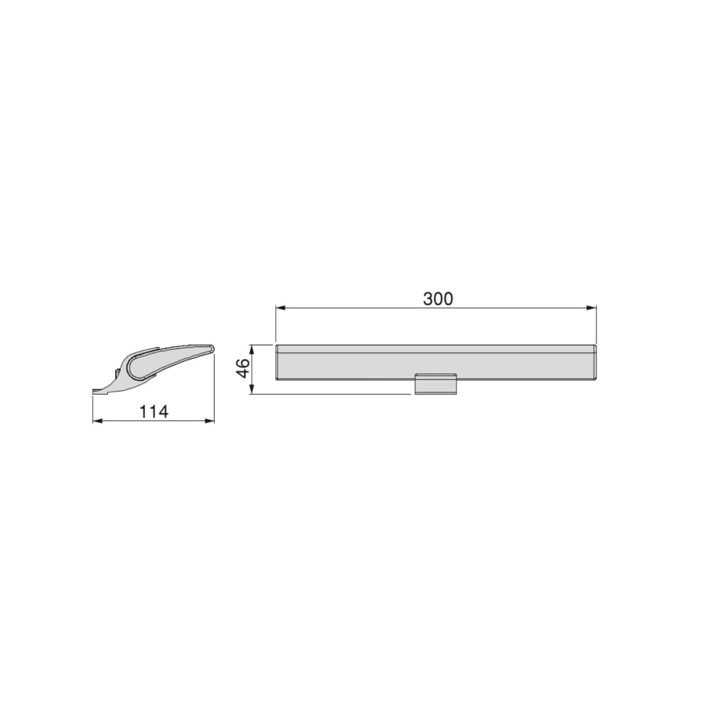 Emuca Faretto LED per specchio da bagno Aries (AC 230V 50Hz), 7 W, Cromato brillo, Tecnoplastica e Alluminio