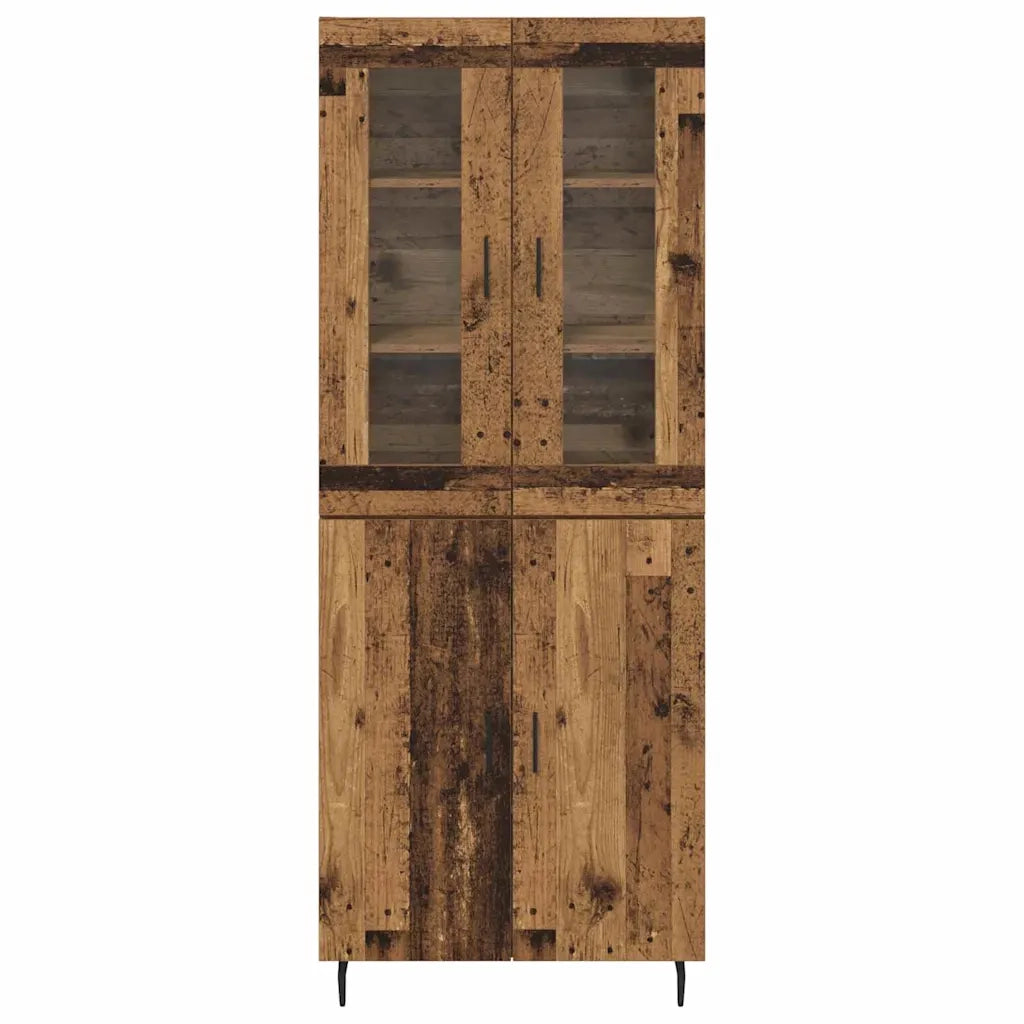 Credenza 2 pcs Legno vecchio Legno multistrato